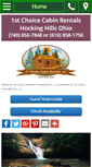 Mobile Screenshot of 1stchoicecabinrentals.com